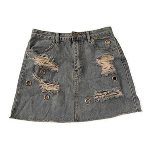 Denim Mini Skirt